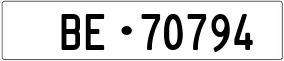 Trailer License Plate